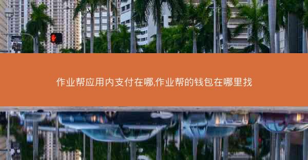 作业帮应用内支付在哪,作业帮的钱包在哪里找